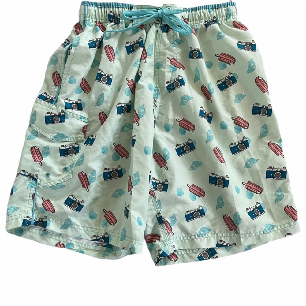 RS Surf Camera Popsicle Shell Swim Trunks Men’s